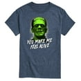 thumbnail image 1 of Classic Monsters - Frankenstein - You Make Me Feel Alive - Men's Short Sleeve Graphic T-Shirt, 1 of 4