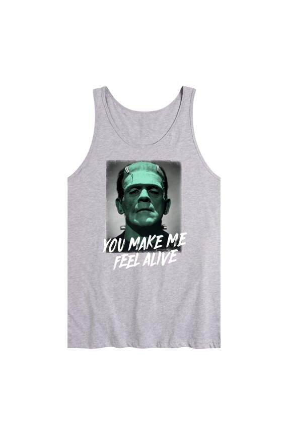 Classic Monsters - Frankenstein - You Make Me Feel Alive - Shaded - Men's Jersey Tank Top