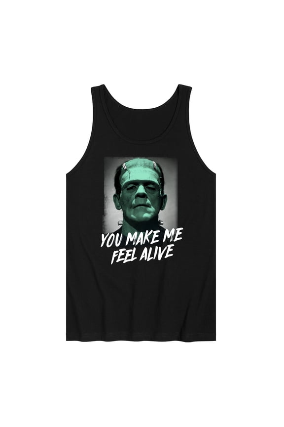 Classic Monsters - Frankenstein - You Make Me Feel Alive - Shaded - Men's Jersey Tank Top