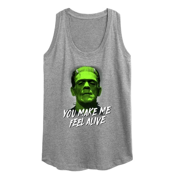 Classic Monsters - Frankenstein - You Make Me Feel Alive - Women's Racerback Tank Top