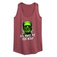 thumbnail image 1 of Classic Monsters - Frankenstein - You Make Me Feel Alive - Women's Racerback Tank Top, 1 of 4