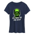 thumbnail image 1 of Classic Monsters - Frankenstein - You Make Me Feel Alive - Women's Short Sleeve Graphic T-Shirt, 1 of 4