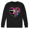 thumbnail image 1 of Classic Monsters - Frankenstein and Bride - Stitched Heart - Love At First Sight - Men's Crew Neck Fleece Pullover, 1 of 4