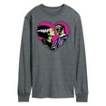 thumbnail image 1 of Classic Monsters - Frankenstein and Bride - Stitched Heart - Love At First Sight - Men's Long Sleeve T-Shirt, 1 of 4
