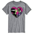 thumbnail image 1 of Classic Monsters - Frankenstein and Bride - Stitched Heart - Love At First Sight - Men's Short Sleeve Graphic T-Shirt, 1 of 4