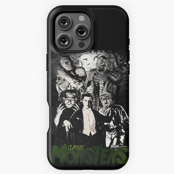 Classic Monsters Horror Movie Fan Gift Phone Case for iPhone 11 12 13 14 15 16 17 Pro Max