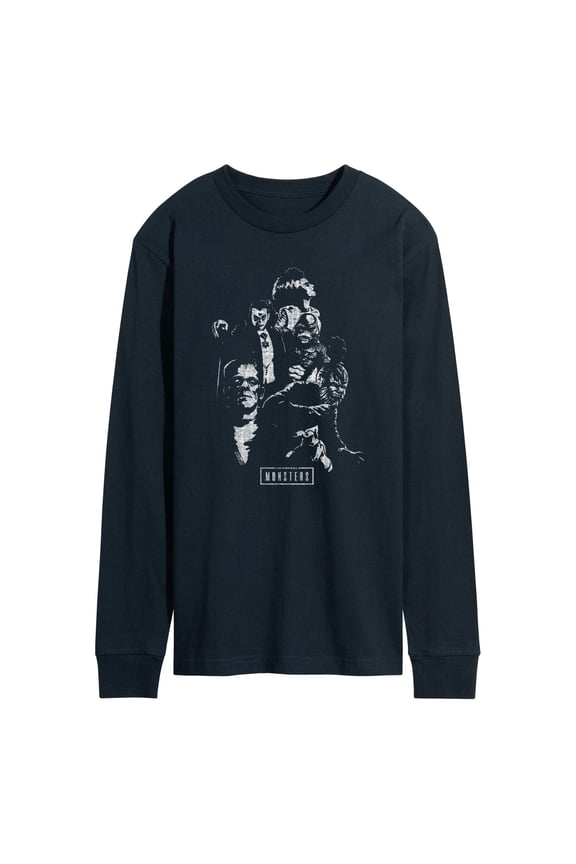 Classic Monsters - Monster Collage - Men's Long Sleeve Graphic T-Shirt