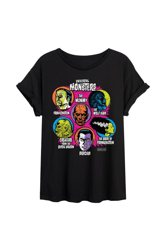 Classic Monsters - Monster Heads - Women's Graphic T-Shirt