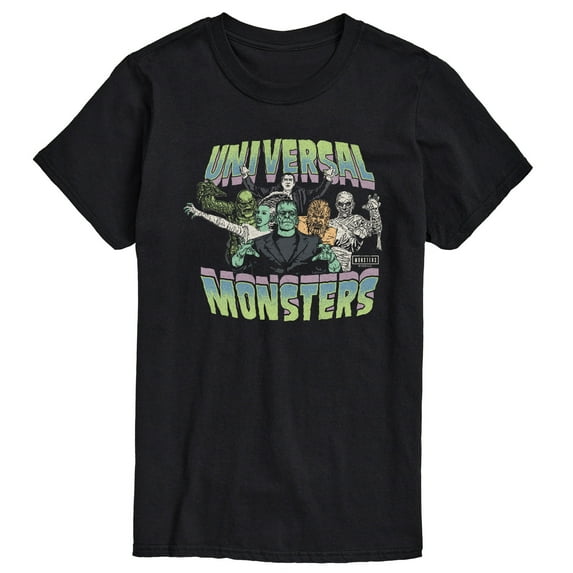 Classic Monsters - Monsters Collage - Men's Short Sleeve Graphic T-Shirt