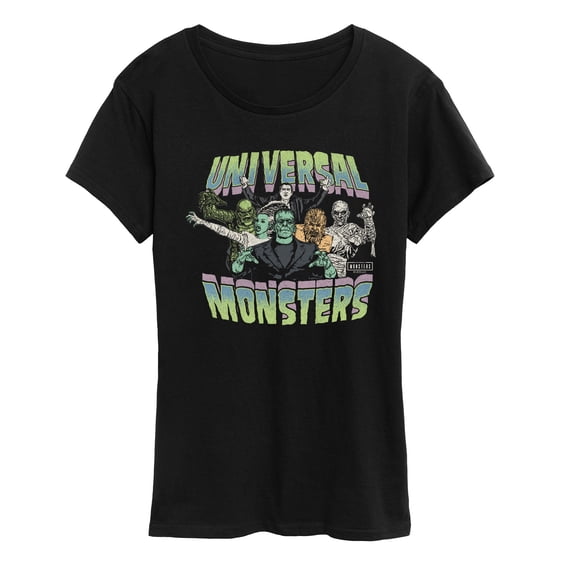 Classic Monsters - Monsters Collage - Women's Short Sleeve Graphic T-Shirt