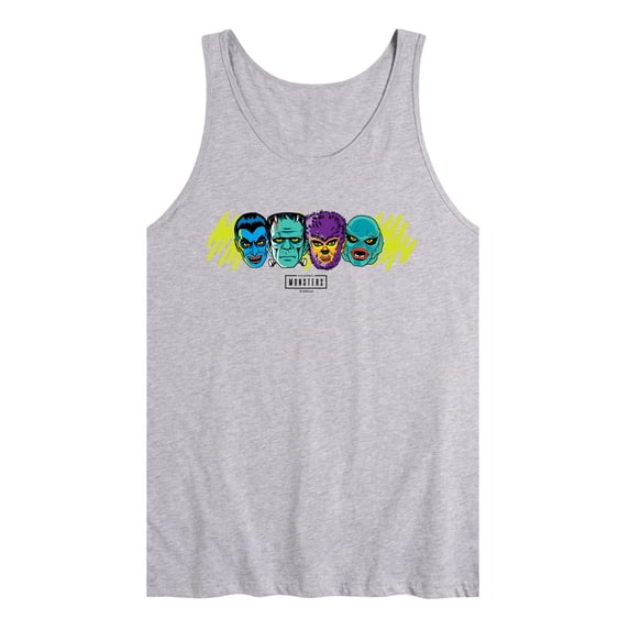 Classic Monsters - Monsters Horizontal Chest - Men's Sleeveless Graphic Tank