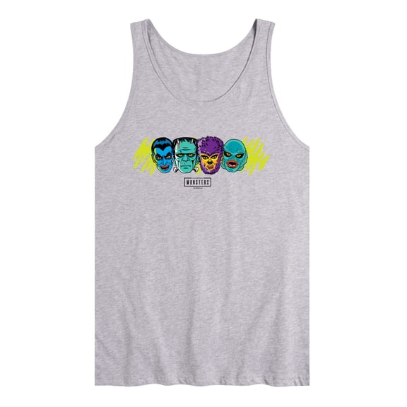 Classic Monsters - Monsters Horizontal Chest - Men's Sleeveless Graphic Tank