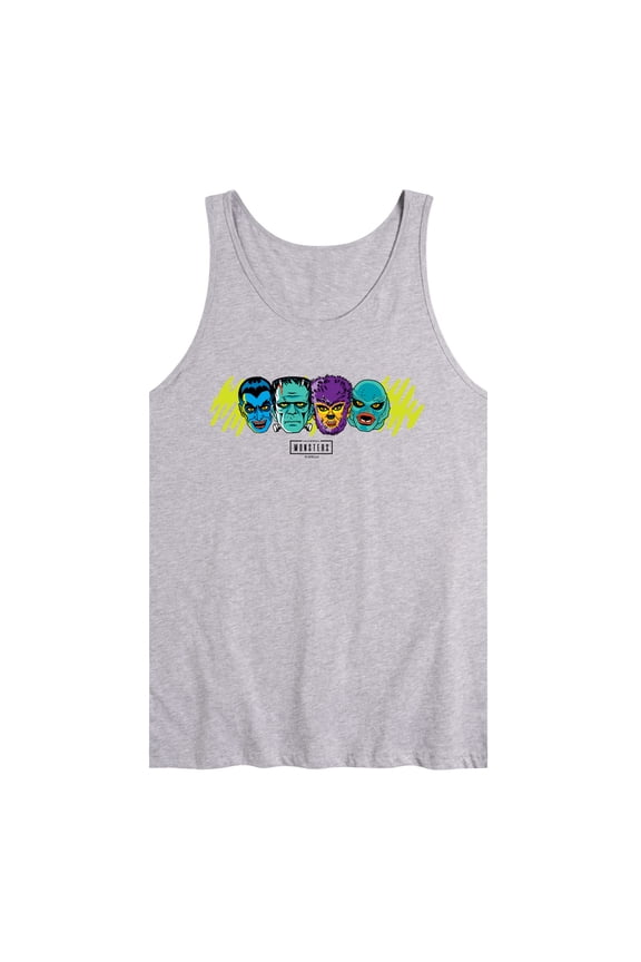 Classic Monsters - Monsters Horizontal Chest - Men's Sleeveless Graphic Tank
