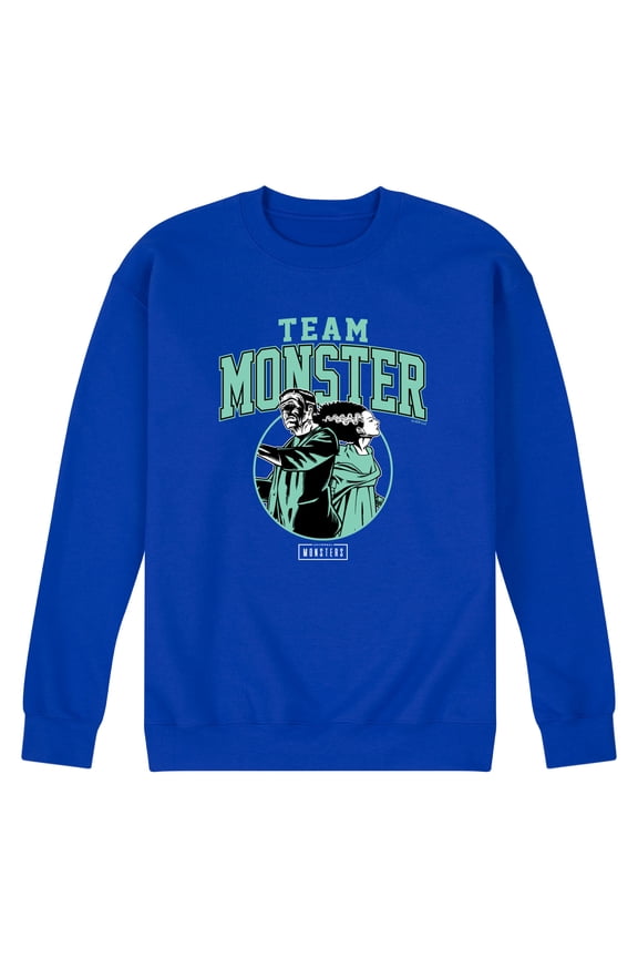 Classic Monsters - Team Monster - Men's Long Sleeve Crew Fleece Sweatshirt