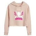thumbnail image 1 of Classic Monsters - The Bride of Frankenstein - Neon Pink Thunder Bolts - Juniors Cropped Pullover Hoodie, 1 of 4