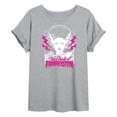 thumbnail image 1 of Classic Monsters - The Bride of Frankenstein - Neon Pink Thunder Bolts - Juniors Ideal Flowy Muscle T-Shirt, 1 of 4