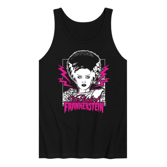 Classic Monsters - The Bride of Frankenstein - Neon Pink Thunder Bolts - Men's Jersey Tank Top