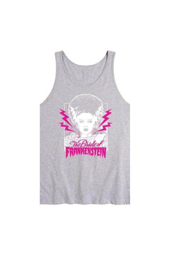 Classic Monsters - The Bride of Frankenstein - Neon Pink Thunder Bolts - Men's Jersey Tank Top