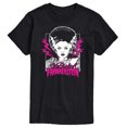 thumbnail image 1 of Classic Monsters - The Bride of Frankenstein - Neon Pink Thunder Bolts - Men's Short Sleeve Graphic T-Shirt, 1 of 4