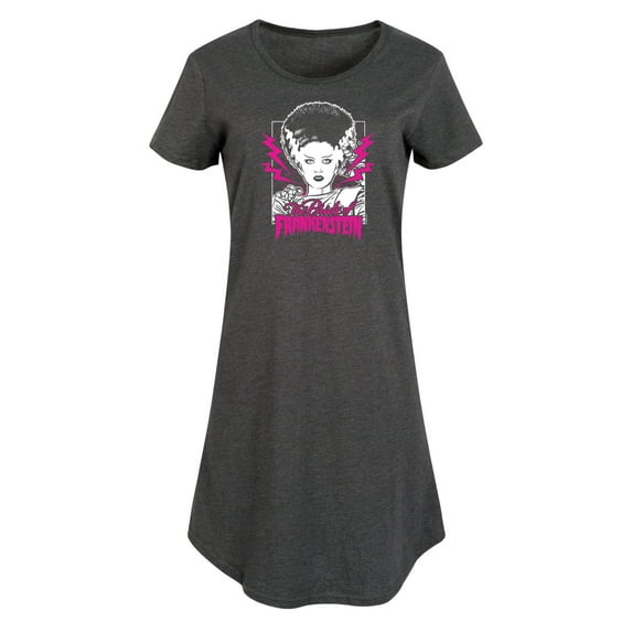 Classic Monsters - The Bride of Frankenstein - Neon Pink Thunder Bolts - Women's Any Way Dress