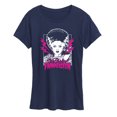 thumbnail image 1 of Classic Monsters - The Bride of Frankenstein - Neon Pink Thunder Bolts - Women's Short Sleeve Graphic T-Shirt, 1 of 4
