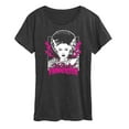 thumbnail image 1 of Classic Monsters - The Bride of Frankenstein - Neon Pink Thunder Bolts - Women's Short Sleeve Graphic T-Shirt, 1 of 4