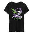 thumbnail image 1 of Classic Monsters - The Bride of Frankenstein - Retro Colors - Lightening Bolt - Women's Short Sleeve Graphic T-Shirt, 1 of 4