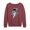 thumbnail image 1 of Classic Monsters - Bride of Frankenstein Retro Lightening Bolt Comic - Women's Lightweight French Terry Long Sleeve Shirt, 1 of 4