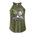 thumbnail image 1 of Classic Monsters - The Bride of Frankenstein - Retro Style Lightening Bolt - Juniors High Neck Tank Top, 1 of 4
