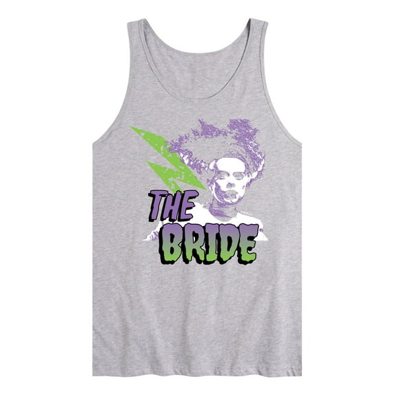 Classic Monsters - The Bride of Frankenstein - Retro Style Lightening Bolt - Men's Jersey Tank Top