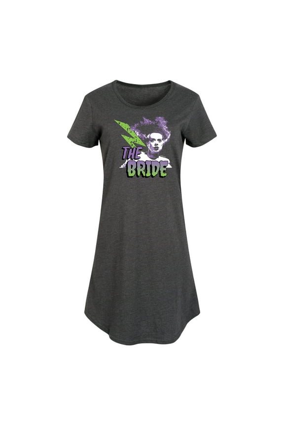 Classic Monsters - The Bride of Frankenstein - Retro Style Lightening Bolt - Women's Any Way Dress