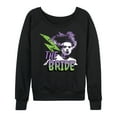 thumbnail image 1 of Classic Monsters - Bride of Frankenstein Retro Lightening Bolt - Women's Lightweight French Terry Long Sleeve Shirt, 1 of 4
