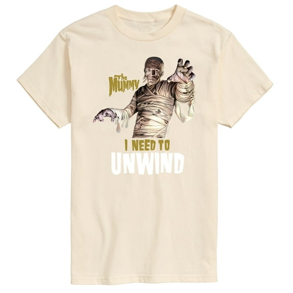 Classic Monsters - The Mummy - I Need to Unwind - Men's Short Sleeve Graphic T-Shirt