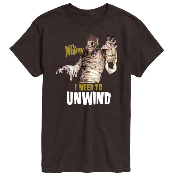 Classic Monsters - The Mummy - I Need to Unwind - Men's Short Sleeve Graphic T-Shirt