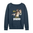 thumbnail image 1 of Classic Monsters - The Mummy - I Need to Unwind - Women's Lightweight French Terry Long Sleeve Shirt, 1 of 4