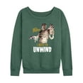 thumbnail image 1 of Classic Monsters - The Mummy - I Need to Unwind - Women's Lightweight French Terry Long Sleeve Shirt, 1 of 4