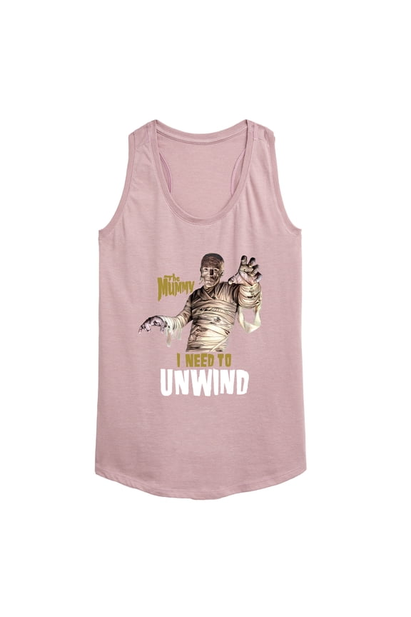 Classic Monsters - The Mummy - I Need to Unwind - Women's Racerback Tank Top