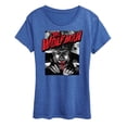 thumbnail image 1 of Classic Monsters - The Wolf Man - Black and White Movie Cover - Women's Short Sleeve Graphic T-Shirt, 1 of 4