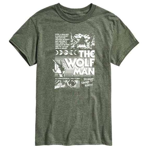 Classic Monsters - The Wolf Man - Men's Short Sleeve Graphic T-shirt