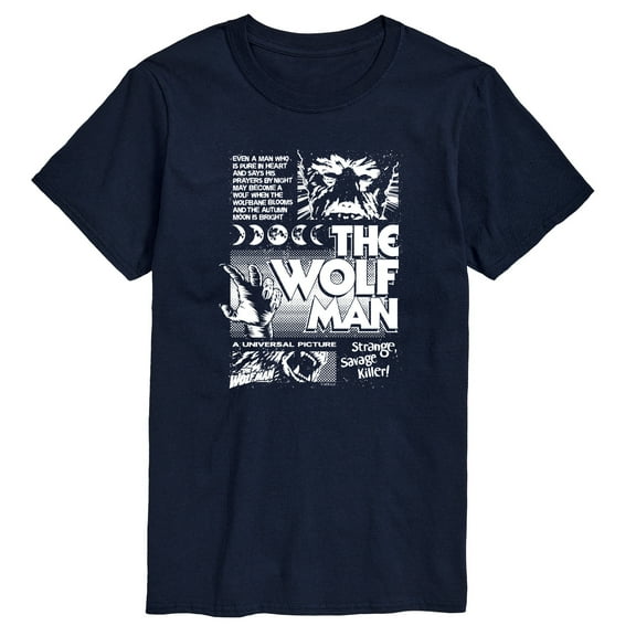 Classic Monsters - The Wolf Man - Men's Short Sleeve Graphic T-shirt