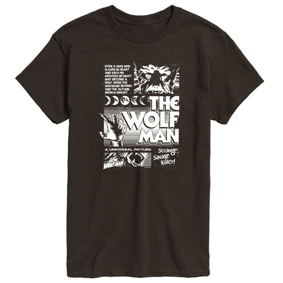 Classic Monsters - The Wolf Man - Men's Short Sleeve Graphic T-shirt