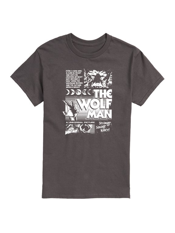 - The Wolf Man Men's Short Sleeve Graphic T-Shirt