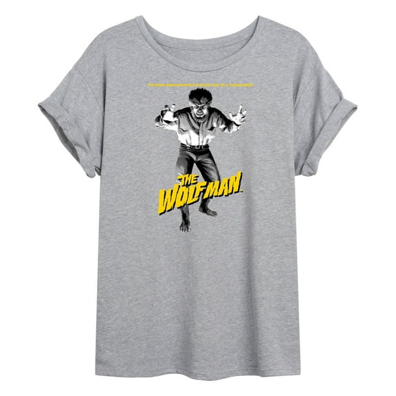 Classic Monsters - The Wolf Man - The Night Monster with The Blood Lust of a Savage Beast - Women's Oversized T-Shirt