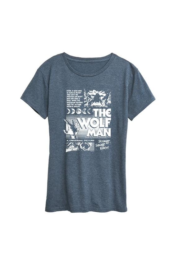 - The Wolf Man - Women's Short Sleeve Graphic T-shirt