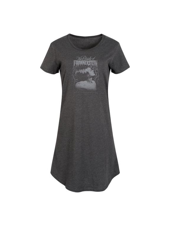 - Tonal Bride Of Frankenstein Graphic T-shirt Dress