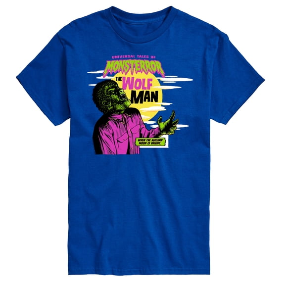 Classic Monsters - Universal Tales of Monsterror - The Wolf Man - When the Autumn Moon is Bright - Men's Short Sleeve Graphic T-Shirt
