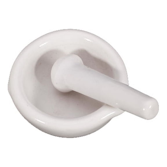 Classic Mortar And Pestle Set, Polished Porcelain Grinding Bowl Mixing Bowls For Home chen Utensil - White