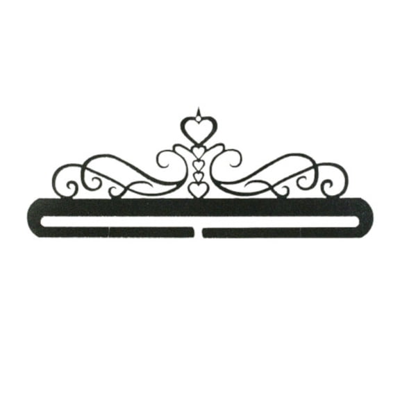 Classic Motifs 12 Inch 5 Heart Scroll Split Bottom Craft Holder