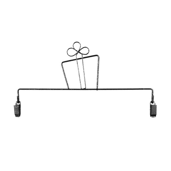 Classic Motifs 12 Inch Gift Craft Hanger With Holding Clips