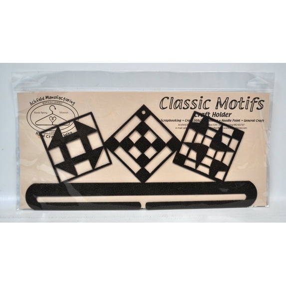 Classic Motifs 12 Inch Quilt Blocks Split Bottom Craft Holder